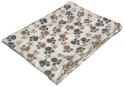 KOC POLAROWY W JASNE ŁAPKI 70x50cm KOC POLAROWY W JASNE ŁAPKI 70x50cm
