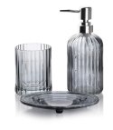 KOMPLET ŁAZIENKOWY 400ML SZARY KOMPLET ŁAZIENKOWY 400ML SZARY