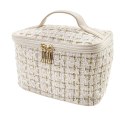 KOSMETYCZKA GLAMOUR GOLD 22x14x14 KUFEREK W KRATĘ KOSMETYCZKA GLAMOUR GOLD 22x14x14 KUFEREK W KRATĘ