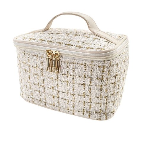 KOSMETYCZKA GLAMOUR GOLD 22x14x14 KUFEREK W KRATĘ KOSMETYCZKA GLAMOUR GOLD 22x14x14 KUFEREK W KRATĘ
