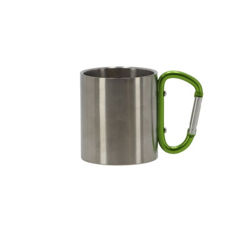 TURYSTYCZNY METALOWY KUBEK Z KARABIŃCZYKIEM 0,2L TURYSTYCZNY METALOWY KUBEK Z KARABIŃCZYKIEM 0,2L