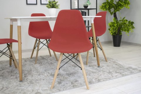 Krzesło OSAKA cynober / nogi naturalne x 1 Krzesło OSAKA cynober / nogi naturalne x 1