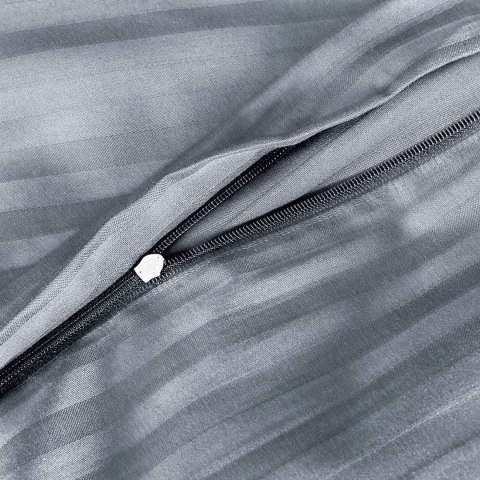 Pościel satyna bawełniana CIZGILI ANTHRACITE/220X200 EXCLUSIVE Pościel satyna bawełniana CIZGILI ANTHRACITE/220X200 EXCLUSIVE