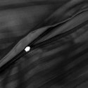Pościel satyna bawełniana CIZGILI BLACK/220X200 EXCLUSIVE Pościel satyna bawełniana CIZGILI BLACK/220X200 EXCLUSIVE