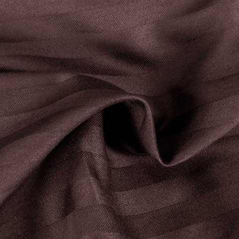 Pościel satyna bawełniana CIZGILI BROWN/160x200 EXCLUSIVE Pościel satyna bawełniana CIZGILI BROWN/160x200 EXCLUSIVE