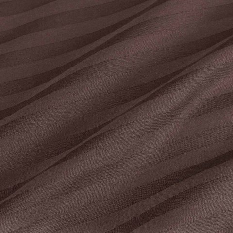 Pościel satyna bawełniana CIZGILI BROWN/160x200 EXCLUSIVE Pościel satyna bawełniana CIZGILI BROWN/160x200 EXCLUSIVE