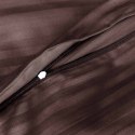 Pościel satyna bawełniana CIZGILI BROWN/160x200 EXCLUSIVE Pościel satyna bawełniana CIZGILI BROWN/160x200 EXCLUSIVE