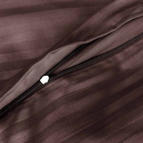 Pościel satyna bawełniana CIZGILI BROWN/160x200 EXCLUSIVE Pościel satyna bawełniana CIZGILI BROWN/160x200 EXCLUSIVE