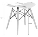 Taboret KORFU - biały x 1
