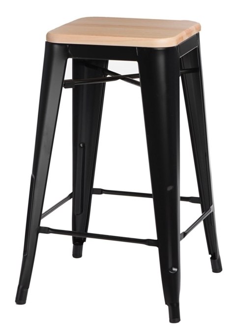 Hoker Paris Wood 75cm czarny sosna naturalna Hoker Paris Wood 75cm czarny sosna naturalna