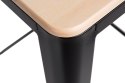 Hoker Paris Wood 75cm czarny sosna naturalna Hoker Paris Wood 75cm czarny sosna naturalna