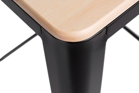 Hoker Paris Wood 75cm czarny sosna naturalna Hoker Paris Wood 75cm czarny sosna naturalna