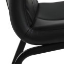 Krzesło Asama black PU czarne nogi Krzesło Asama black PU czarne nogi