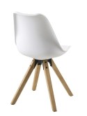 Krzesło Dima white/ dąb Krzesło Dima white/ dąb