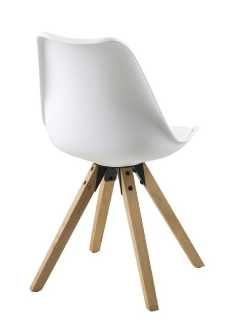 Krzesło Dima white/ dąb Krzesło Dima white/ dąb