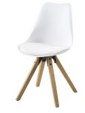 Krzesło Dima white/ dąb Krzesło Dima white/ dąb