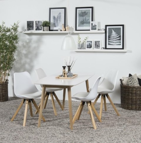 Krzesło Dima white/ dąb Krzesło Dima white/ dąb