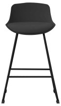 Stołek barowy Tina low Black PU Stołek barowy Tina low Black PU