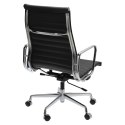 Fotel biurowy CH1191T czarna skóra/chrom Fotel biurowy CH1191T czarna skóra/chrom