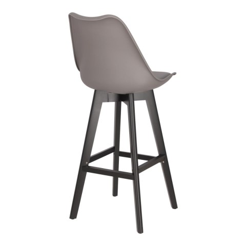 Stołek barowy Norden wood black high PP ciemny szary Stołek barowy Norden wood black high PP ciemny szary