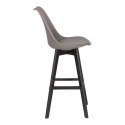 Stołek barowy Norden wood black high PP ciemny szary Stołek barowy Norden wood black high PP ciemny szary