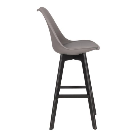 Stołek barowy Norden wood black high PP ciemny szary Stołek barowy Norden wood black high PP ciemny szary