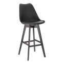 Stołek barowy Norden wood black high PP czarny Stołek barowy Norden wood black high PP czarny