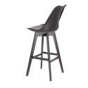 Stołek barowy Norden wood black high PP czarny Stołek barowy Norden wood black high PP czarny