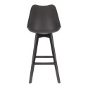 Stołek barowy Norden wood black high PP czarny Stołek barowy Norden wood black high PP czarny