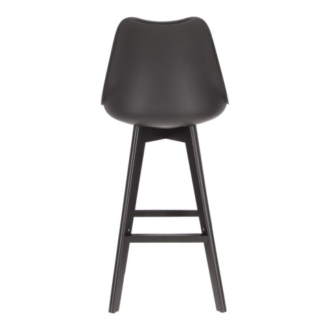 Stołek barowy Norden wood black high PP czarny Stołek barowy Norden wood black high PP czarny