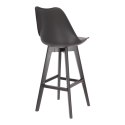 Stołek barowy Norden wood black high PP czarny Stołek barowy Norden wood black high PP czarny