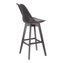 Stołek barowy Norden wood black high PP czarny Stołek barowy Norden wood black high PP czarny