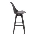 Stołek barowy Norden wood black high PP czarny Stołek barowy Norden wood black high PP czarny