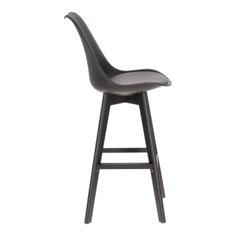 Stołek barowy Norden wood black high PP czarny Stołek barowy Norden wood black high PP czarny