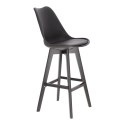 Stołek barowy Norden wood black high PP czarny Stołek barowy Norden wood black high PP czarny