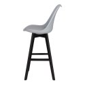Stołek barowy Norden wood black high PP szary Stołek barowy Norden wood black high PP szary