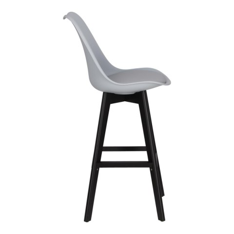 Stołek barowy Norden wood black high PP szary Stołek barowy Norden wood black high PP szary