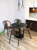 Stół Ibiza okrągły 110 czarny Stół Ibiza okrągły 110 czarny