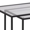 Zestaw stolików kawowych Seaford szklane blaty Zestaw stolików kawowych Seaford szklane blaty