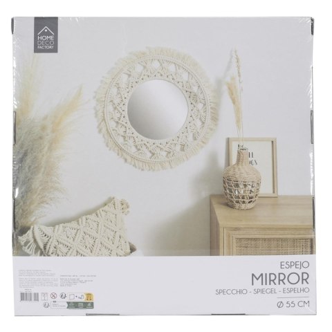 Lustro Macrama 55cm beżowe Lustro Macrama 55cm beżowe