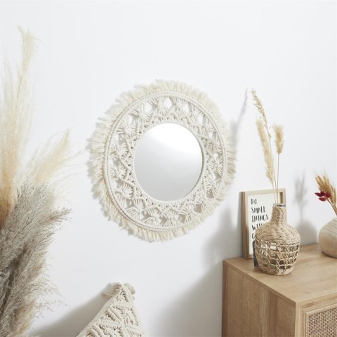Lustro Macrama 55cm beżowe Lustro Macrama 55cm beżowe