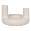 Świecznik ceramiczny na 2 świece beżowy Świecznik ceramiczny na 2 świece beżowy