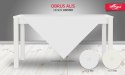 Obrus ALIS 80x80 Biały Kostka (1szt) Obrus ALIS 80x80 Biały Kostka (1szt)