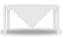 Obrus ALIS 80x80 Biały Kostka (1szt) Obrus ALIS 80x80 Biały Kostka (1szt)