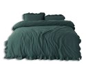 Pościel bawełniana DARK GREEN/220X200(P) STONEWASHED Pościel bawełniana DARK GREEN/220X200(P) STONEWASHED