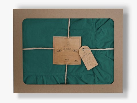 Pościel bawełniana DARK GREEN/220X200(P) STONEWASHED Pościel bawełniana DARK GREEN/220X200(P) STONEWASHED