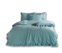 Pościel bawełniana MINERAL BLUE/160x200(P) STONEWASHED Pościel bawełniana MINERAL BLUE/160x200(P) STONEWASHED