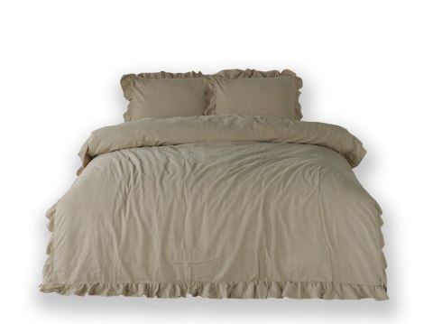 Pościel bawełniana OXFORDTAN/160x200(P) STONEWASHED Pościel bawełniana OXFORDTAN/160x200(P) STONEWASHED