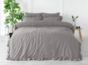 Pościel bawełniana OPAL GREY/160x200(P) STONEWASHED Pościel bawełniana OPAL GREY/160x200(P) STONEWASHED