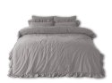 Pościel bawełniana OPAL GREY/160x200(P) STONEWASHED Pościel bawełniana OPAL GREY/160x200(P) STONEWASHED
